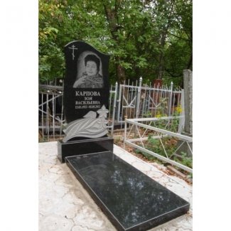 Одинарный гранитный памятник № 002