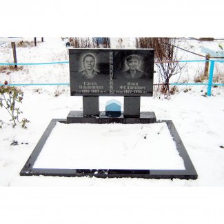 Двойной гранитный памятник № 003
