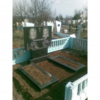 Двойной гранитный памятник № 004