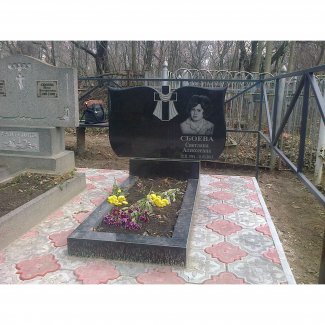 Двойной гранитный памятник № 005