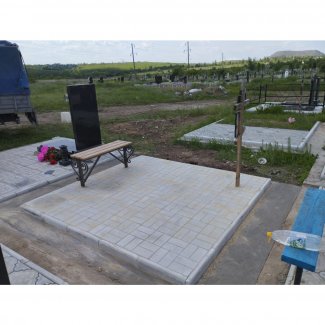 Лавочка из металла и дерева № 001