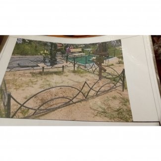 Оградка из металла № 006